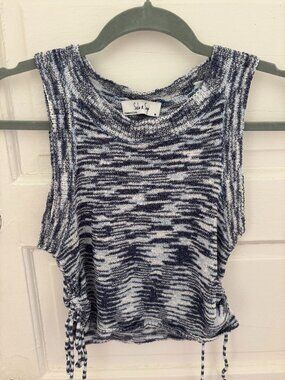 Sadie and Sage blue crochet tank